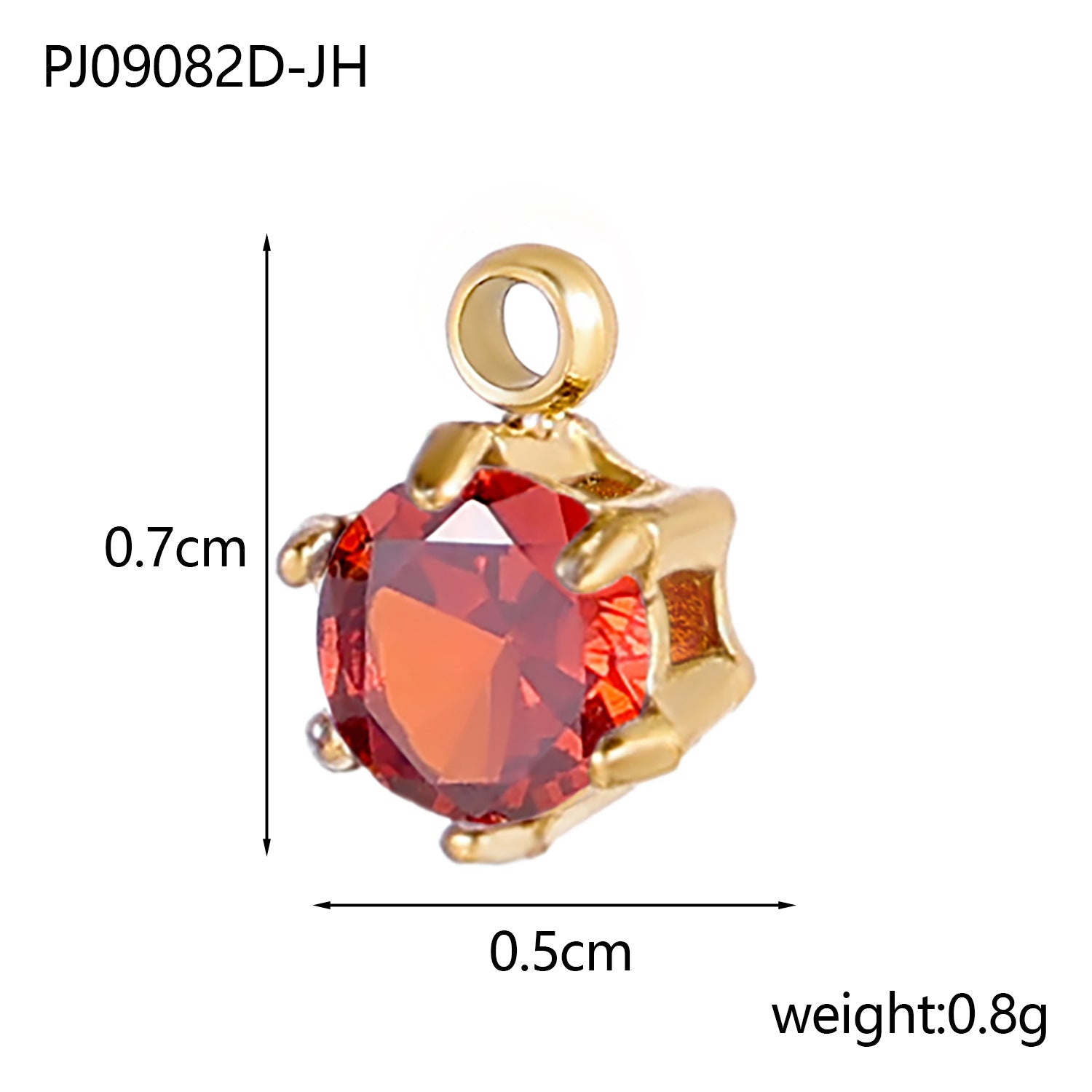 Wholesale stainless steel zircon small pendant