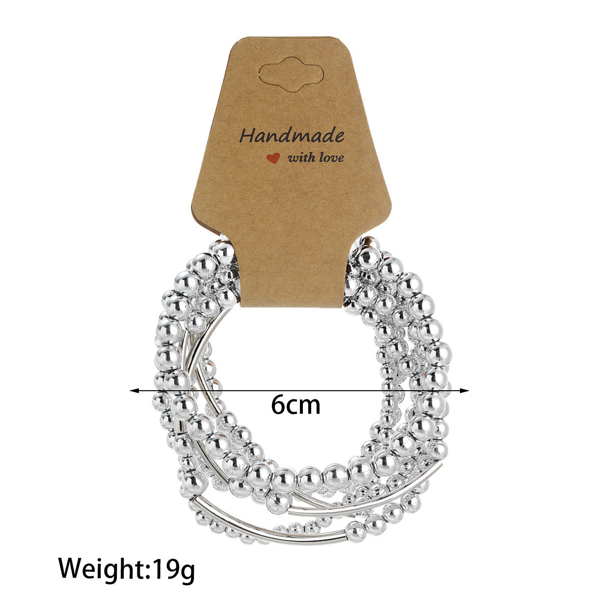 Wholesale Beaded Curved Tube Beads Elastic  Bracelet