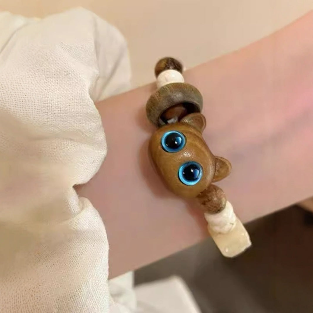 Wholesale Cute Handmade Beaded Kitten Bracelet