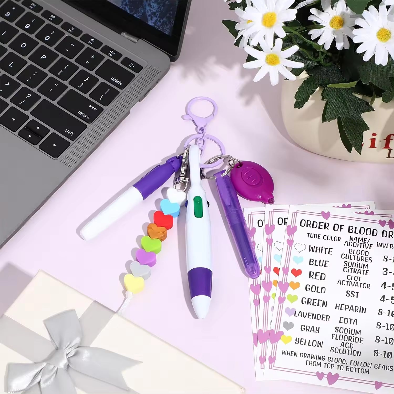 Wholesale Nurse Pen Mini Light Keychains Set ACC-KC-XinDing003