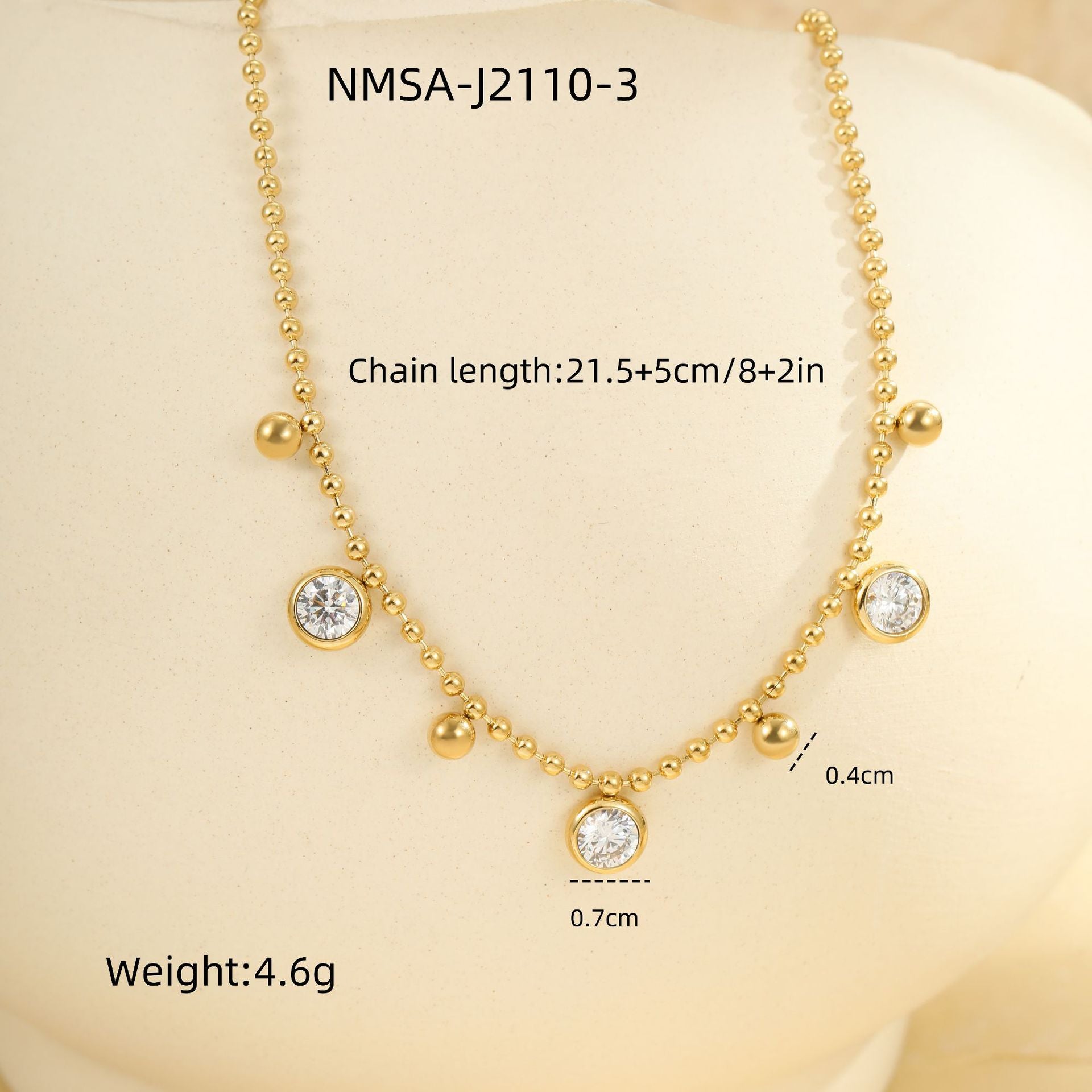 Wholesale tmulti-layer stainless steel anklet