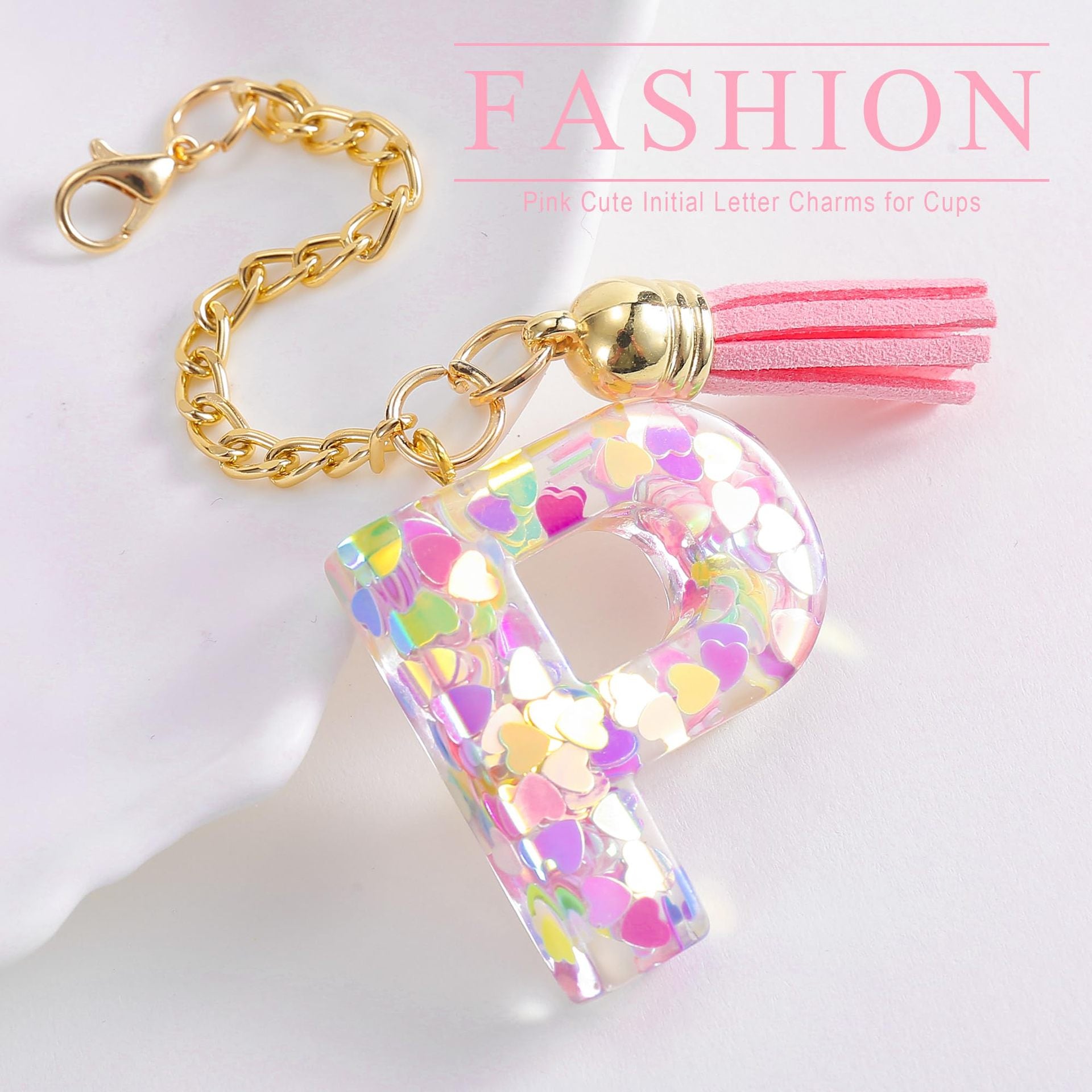 Wholesale Cartoon 26 Letters Resin Hanging Chain Cup Accessories Chain ACC-CA-Jiay001