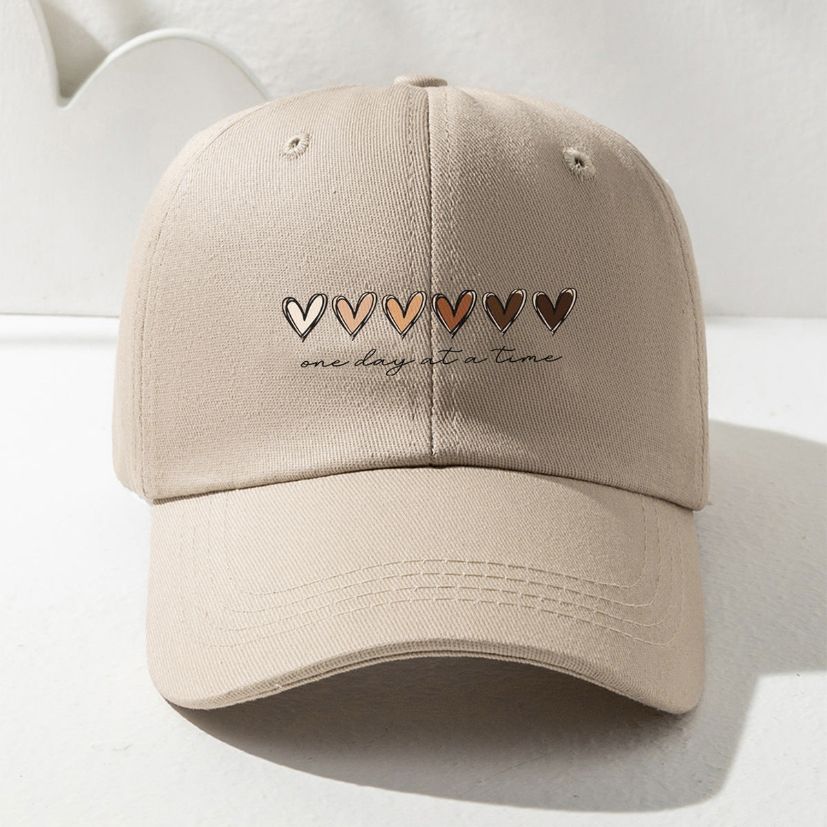 Wholesale Printed Love Gradient English Letters Versatile Sun Visor Baseball Cap Hat ACC-HT-TangQiu012