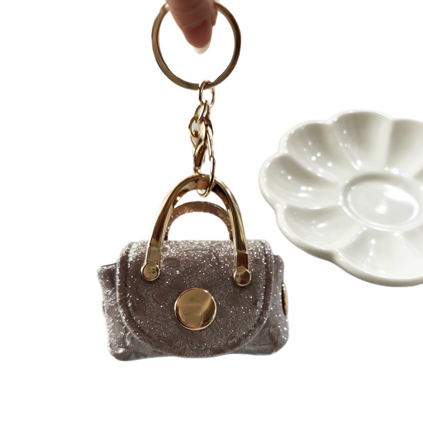 Wholesale Shiny Bow Leather Bag Charm Mini Coin Purse Jewelry Accessory for Party