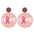 Wholesale 2pcs/pack Cancer Team Struggle Survivor Accessories  Wooden Pattern Earrings