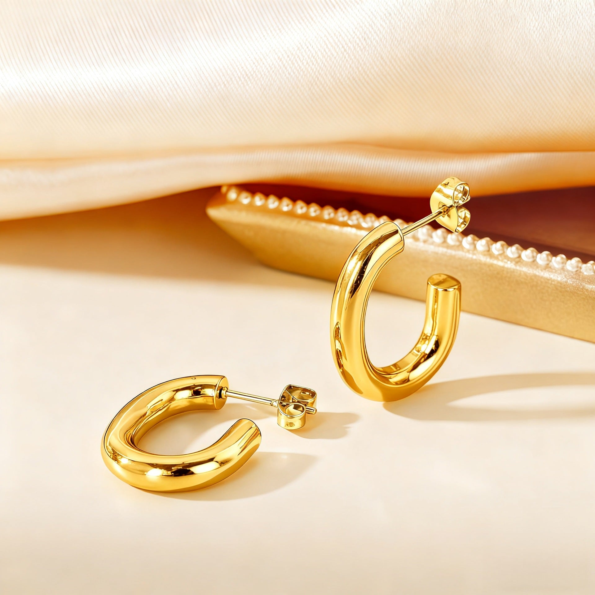 Wholesale Steel titanium hoop earrings