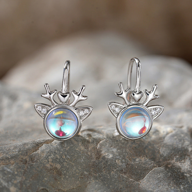 Wholesale able reindeer Christmas-themed earrings