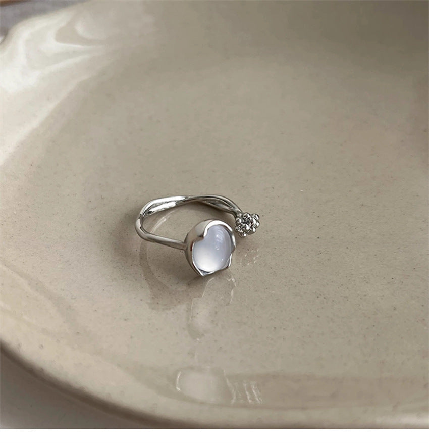 Wholesale Stylish Women Flower Ring Zinc Alloy Open Adjustable Textured Jewelry Accessory For Resale