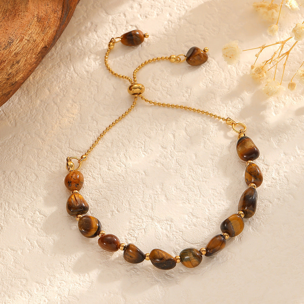 Wholesale Stainless steel cross and evil eye pendant with heart-shaped bracelet