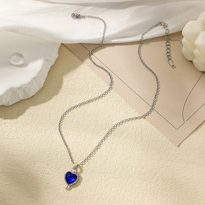 Wholesale Butterfly Flash Diamond Necklace Clavicle Chain