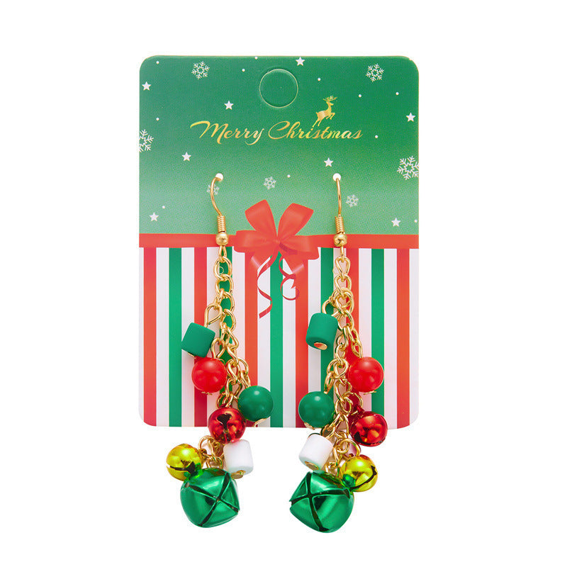 Wholesale Christmas Colorful Bell Earrings ACC-ES-YingHao011