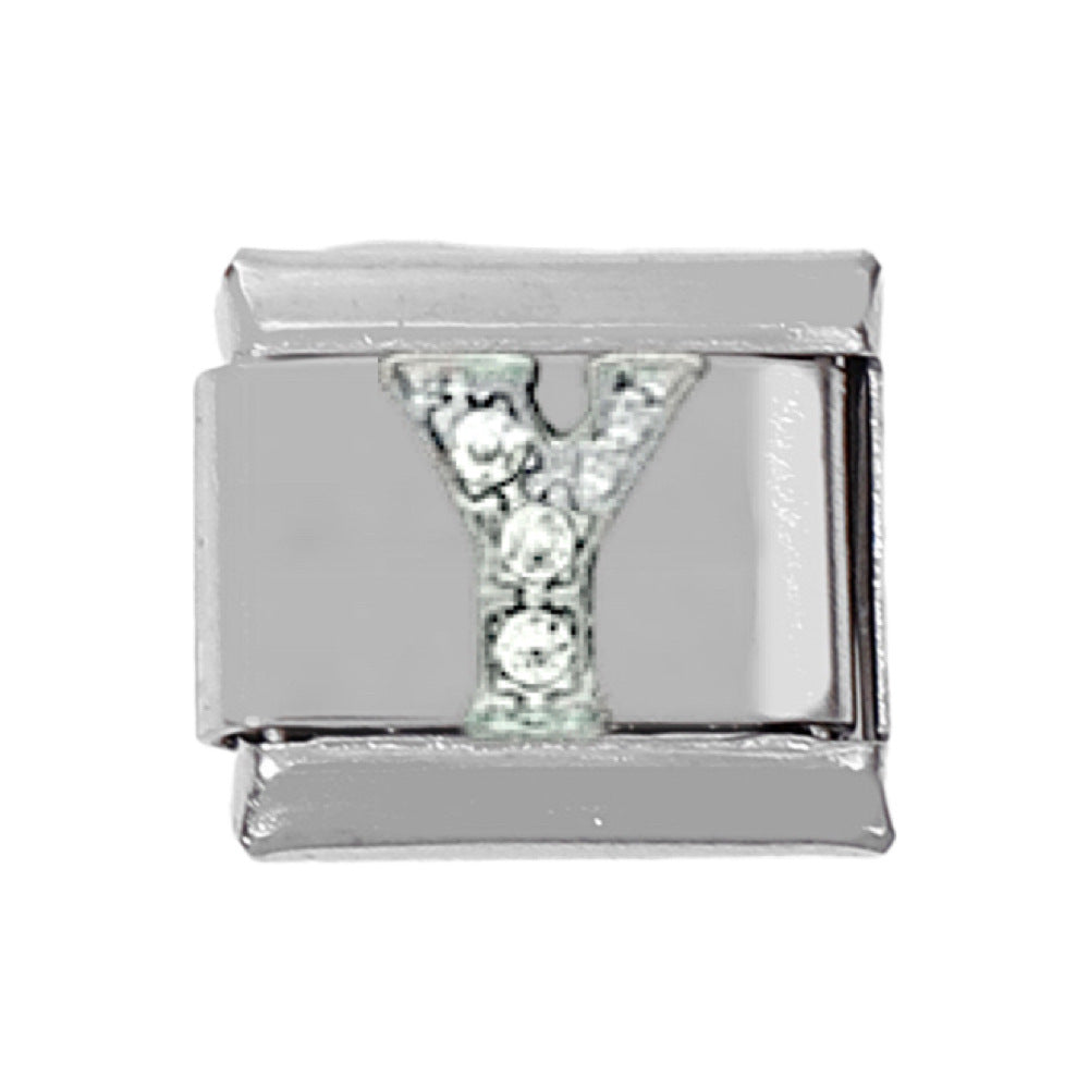 Wholesale 5pcs Italian Charm Bracelet Charm Module Stainless Steel Letter Bracelet 9mm DIY Pattern Free Stitching Detachable Composable Bracelet ACC-BT-DaLiang022