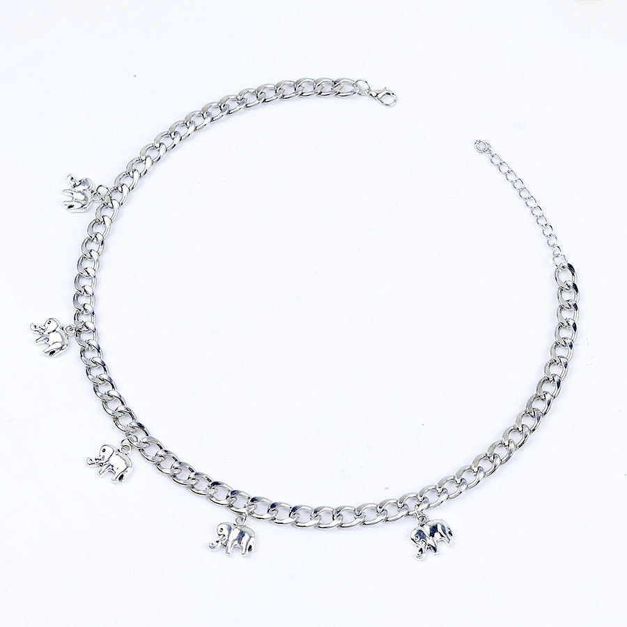 Wholesale Stylish  Skull Demon Teeth Pendant Necklace Silver Tone Zinc Alloy Gothic Chic Jewelry Accessory