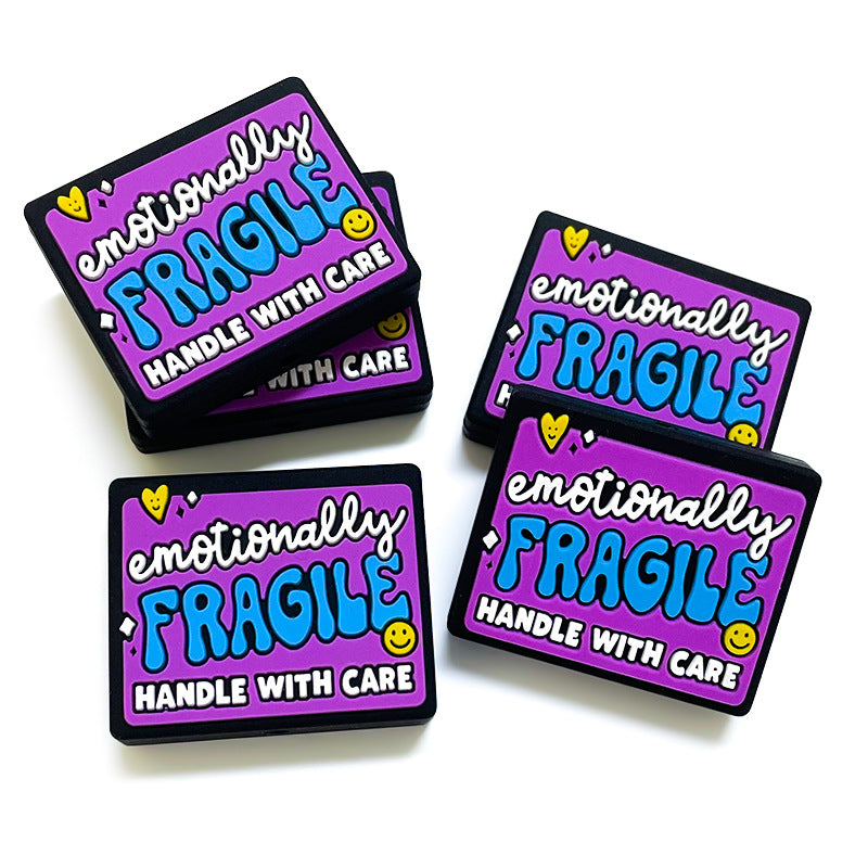 Wholesale 10pcs Cartoon English Phrases Focal Beads DIY Bead Accessories ACC-BDS-WDX137