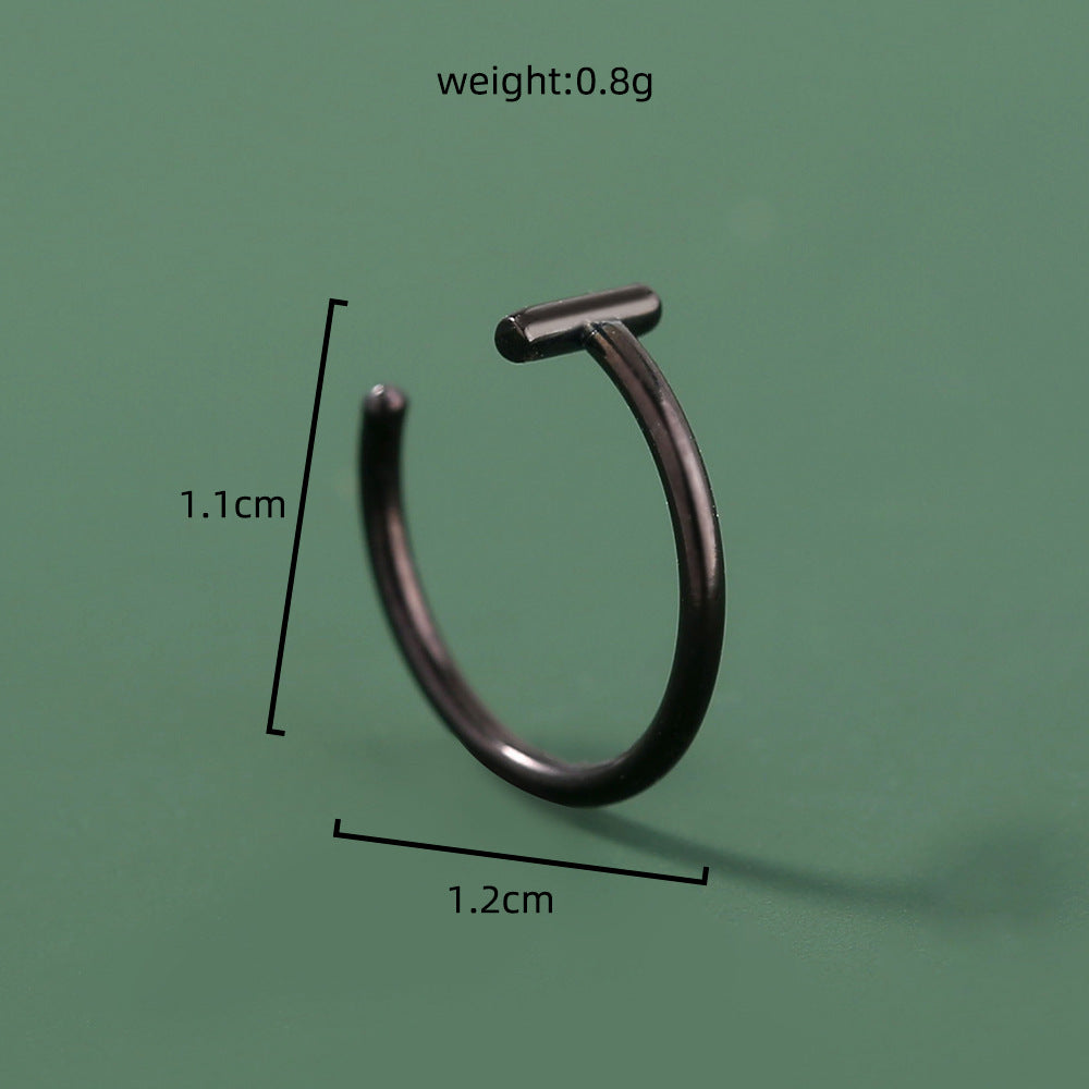 Wholesale  stainless steel puncture U-shaped nose ring puncture nose nail nose accessories direct sales