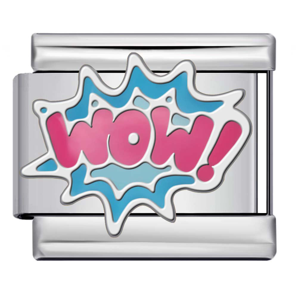 Wholesale 9mm Italian Charm Starter Bracelets DIY square Single Section Creative Stainless Steel Composable Bracelet