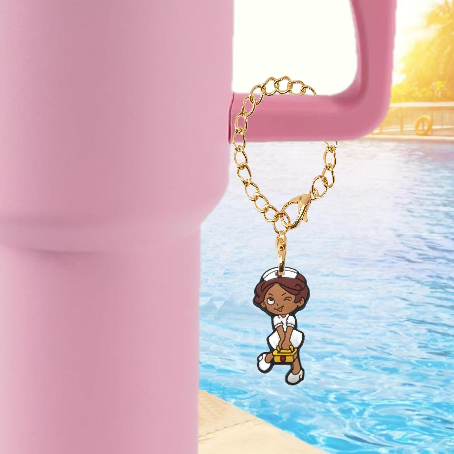 Wholesale Nurse Series Soft Rubber Hanging Chain Cup Accessories Chain ACC-CA-XieJi003