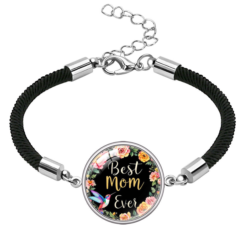 Wholesale  Mother's Day Bracelet Jewelry mom Letter Crystal Bracelet