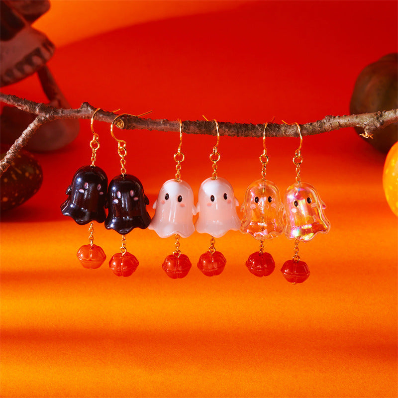 Wholesale  cute cartoon pumpkin ghost earrings