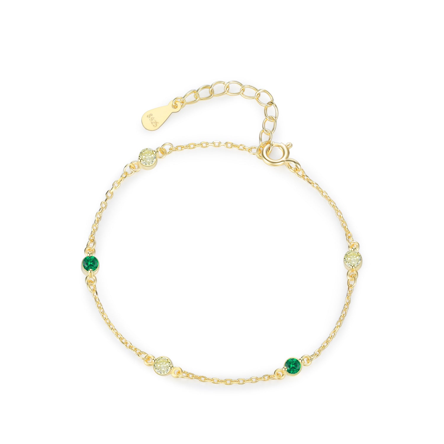 Wholesale  S925 Color Treasure Sterling Silver Bracelet