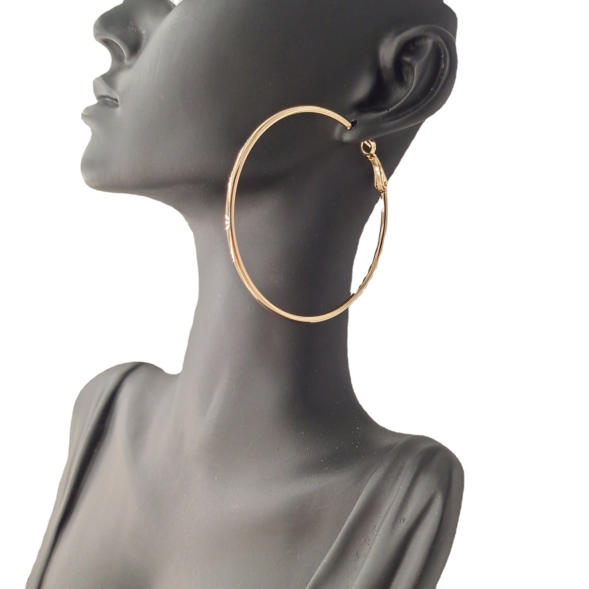 Wholesale 316L stainless steel large circle earrings