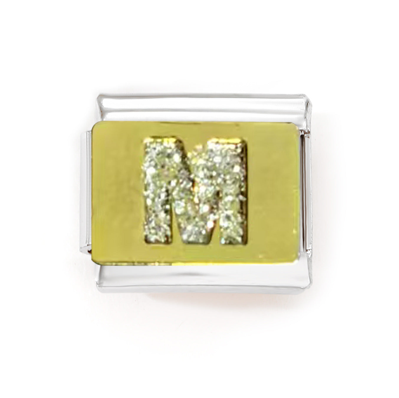 Wholesale 10pcs Italian Charm Bracelet 9mm DIY Splicing Removable Crown Petal Element Stainless Steel Composable Bracelet