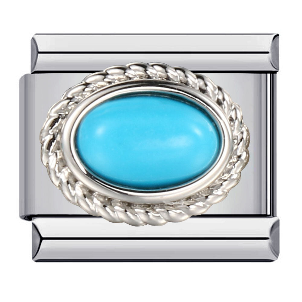 Wholesale italian 12 birthstone module bracelet stainless steel welding color zircon DIY Charms