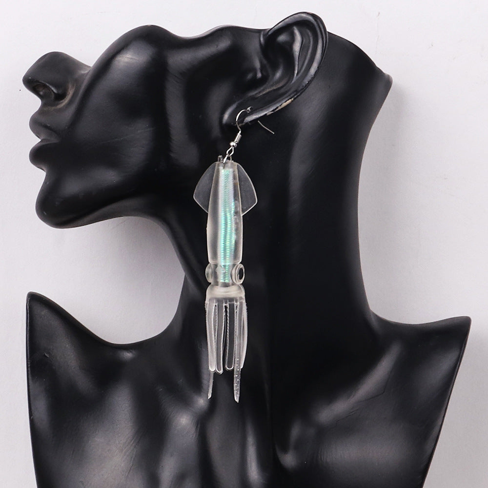 Wholesale squid squid pendant earrings
