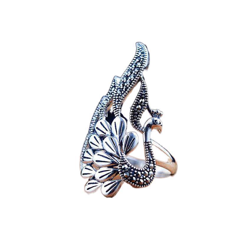 Wholesale 20pcs Vintage Open Adjustable Peacock Hollow Ring
