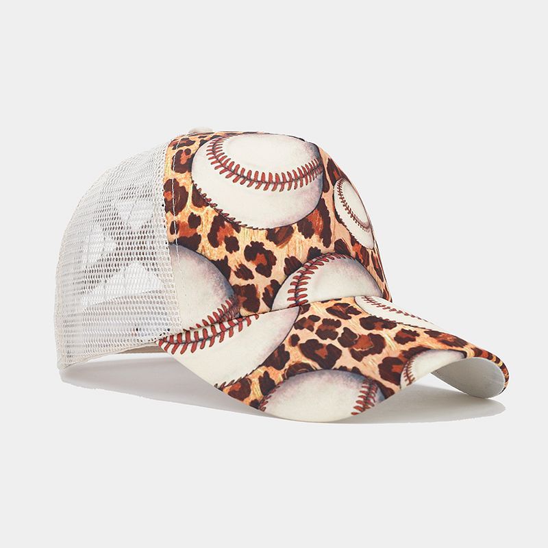 Wholesale Western Style Sunflower Cow Pattern Aztec Ponytail Hat Mesh Cap Baseball Cap ACC-HT-LvYi001