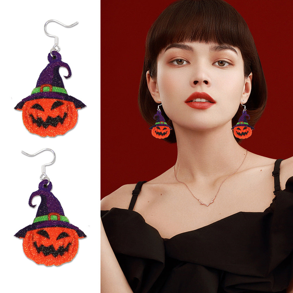 Wholesale Halloween Spider Bat Earrings ACC-ES-ZhouHao001