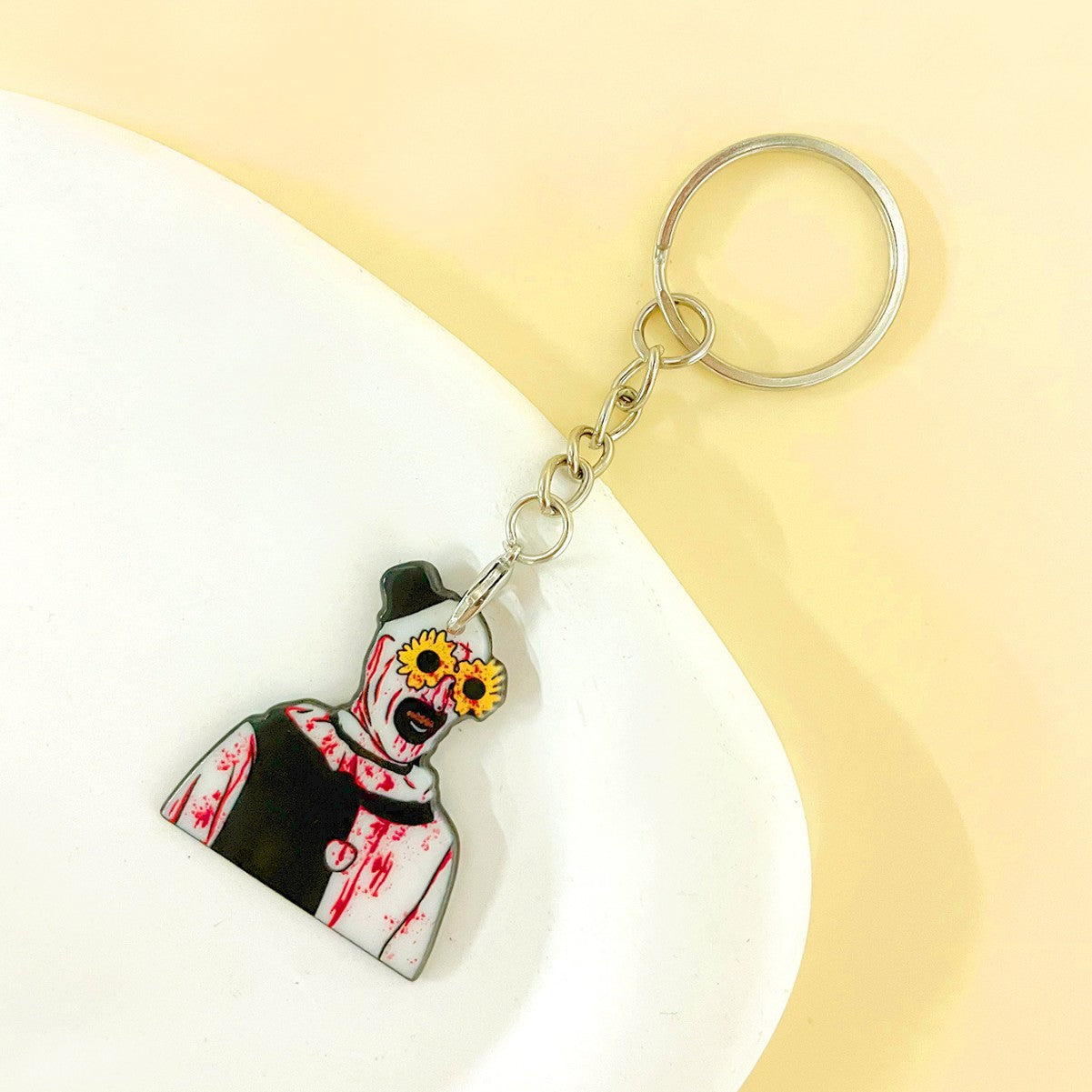 Wholesale Halloween Sunglasses Bleeding Male Acrylic Keychain