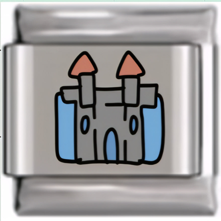 Wholesale Italian Charm Bracelet 9mm DIY Splicing White Series Stainless Steel Composable Bracelet