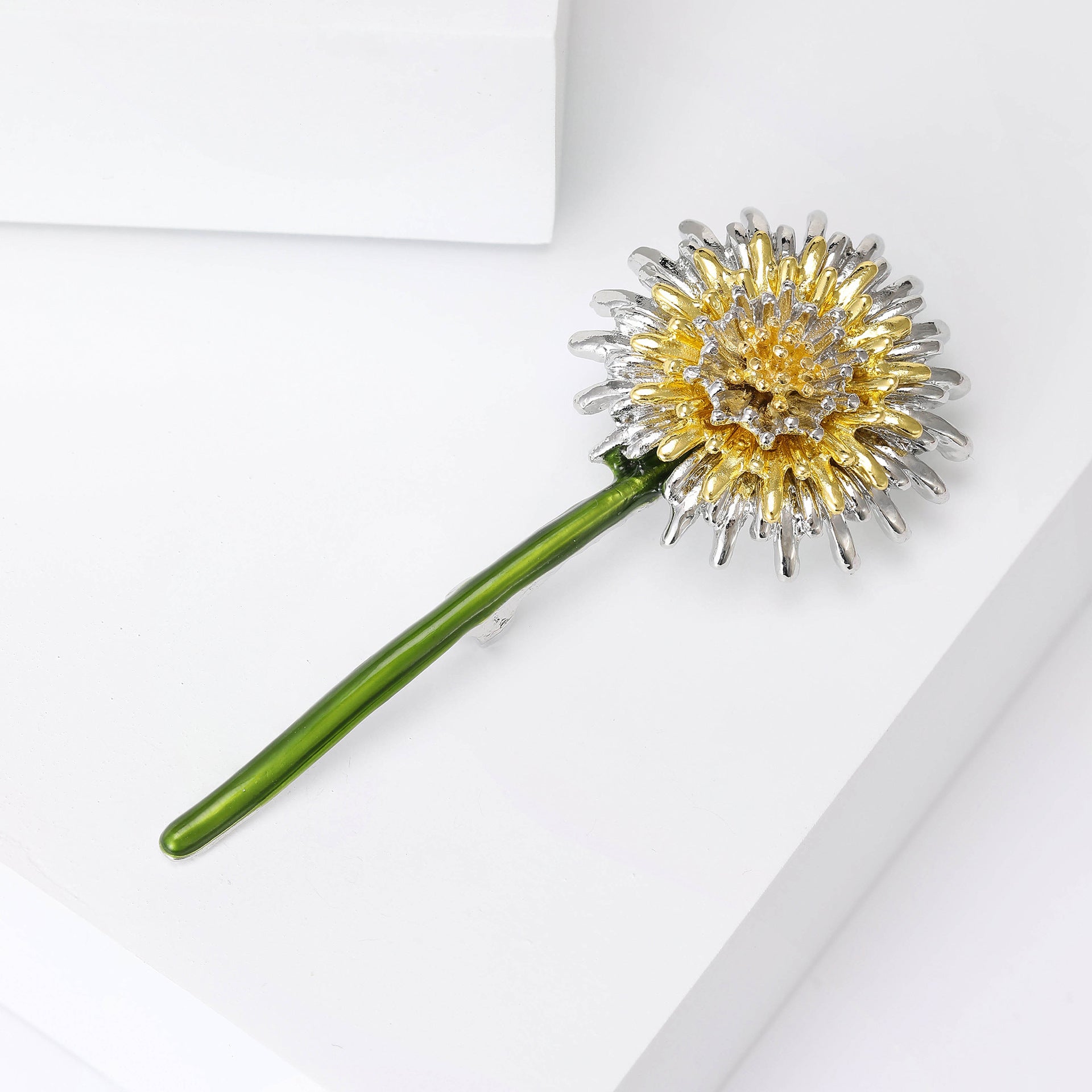 Wholesale Dandelion Brooch For Women Chic Alloy Flower Pin Casual Fashion Accessory Gift Idea For Boutique Resale
