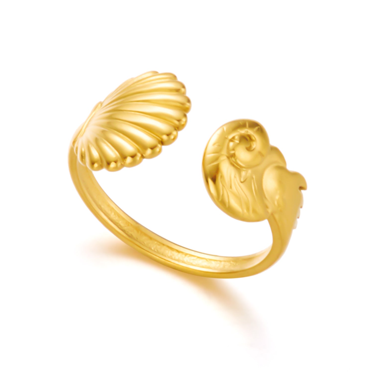 Wholesale Starfish Flower  Stainless Steel Ring