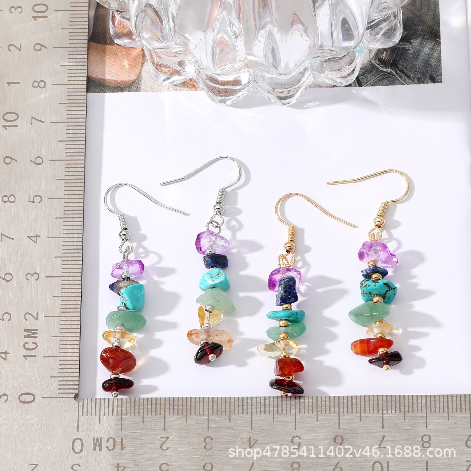 Wholesale Turquoise Tassel Earrings Long Colorful Design Sweet Girl Style Fashion Accessory