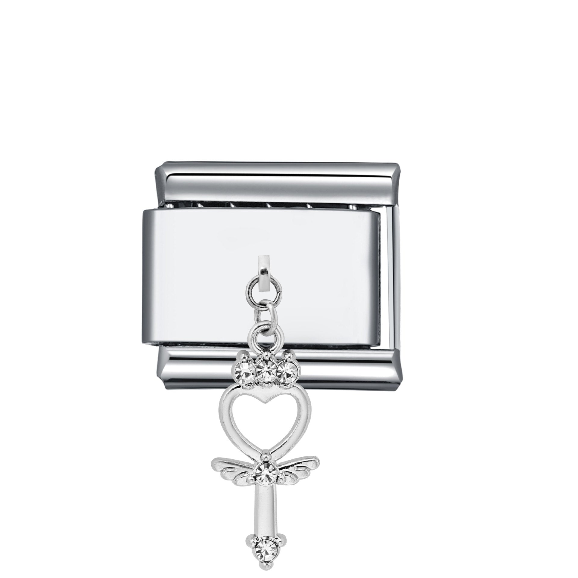 Großhandel italienisches Charmearmband 9mm DIY Spleißen dunkler Stahl mit Edelstahl mit komponierbarem Armband