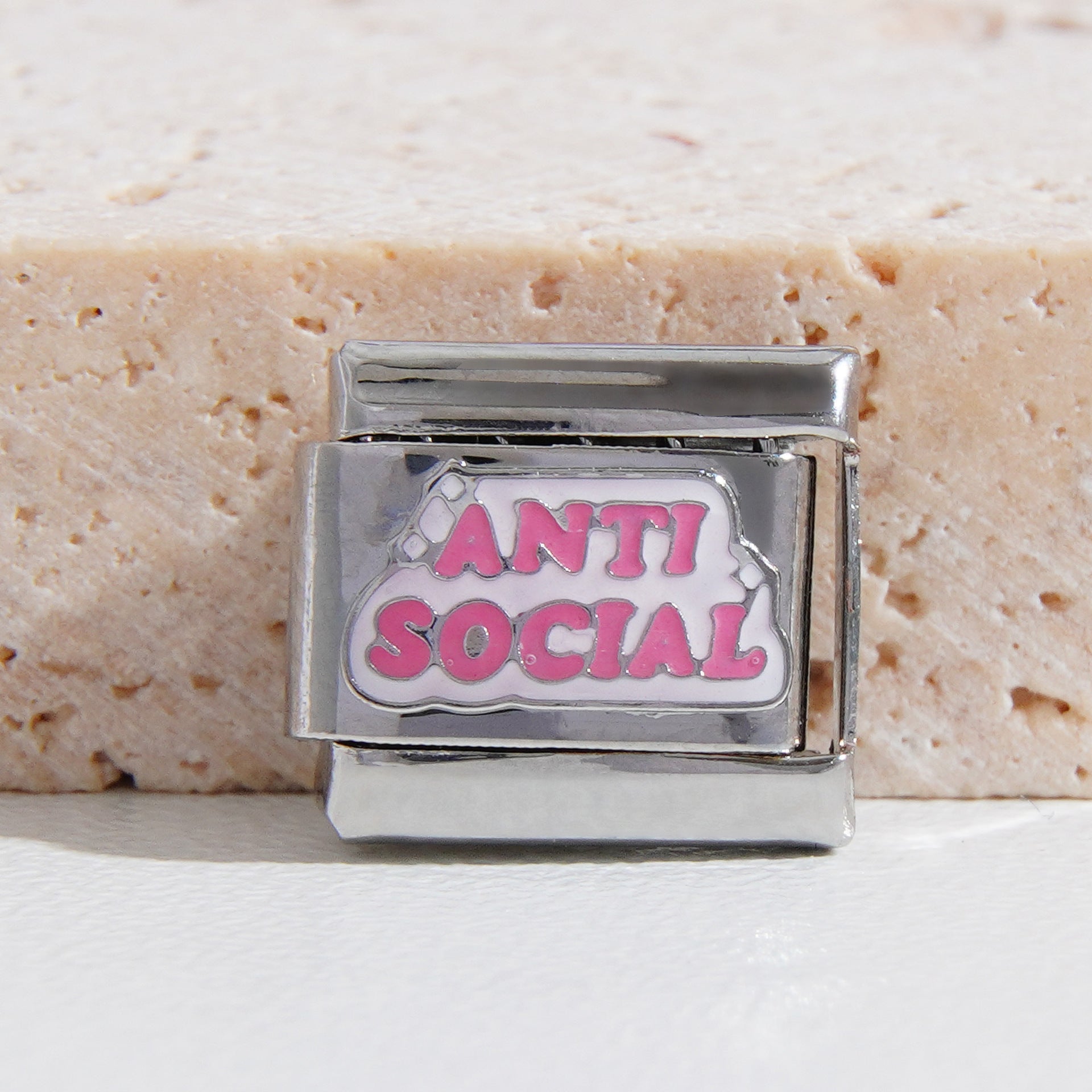 Wholesale Italian Charm Bracelet 9mm DIY Splicing All-match English Stainless Steel Composable Bracelet