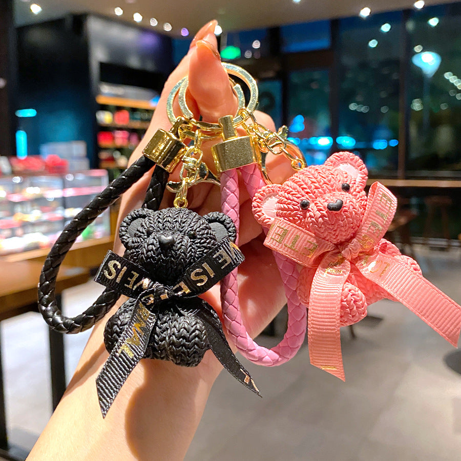 Wholesale Cartoon Bear PVC Soft Keychain Creative Keychain ACCVIP-KC-XinShu004