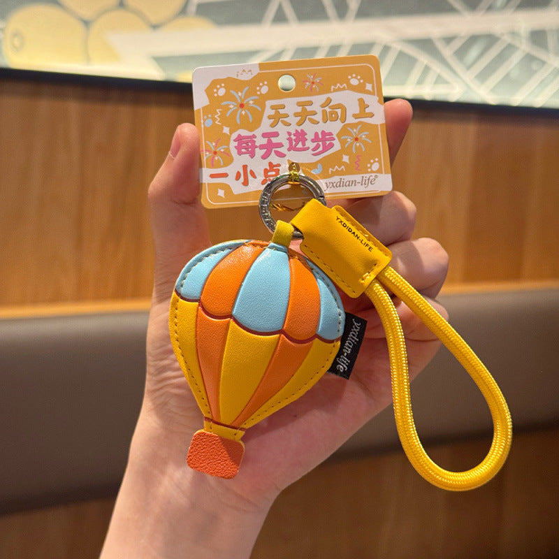 Wholesale Leather Airship Keychain Bag Charm Cute Travel Souvenir Gift Everyday Decorative Accessory