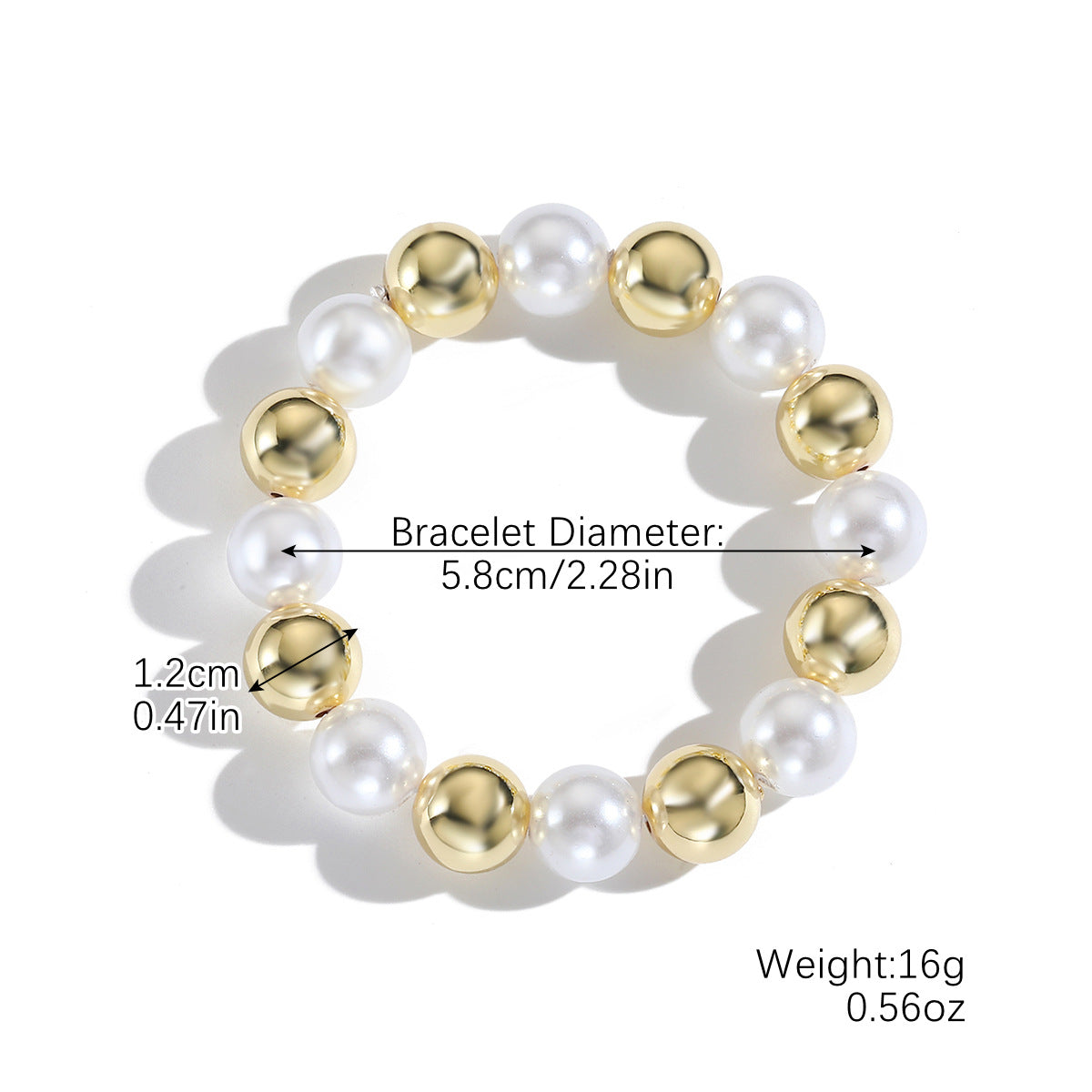 Wholesale Acrylic Beaded Necklace Fashion Geometric Shape Pearl Chain