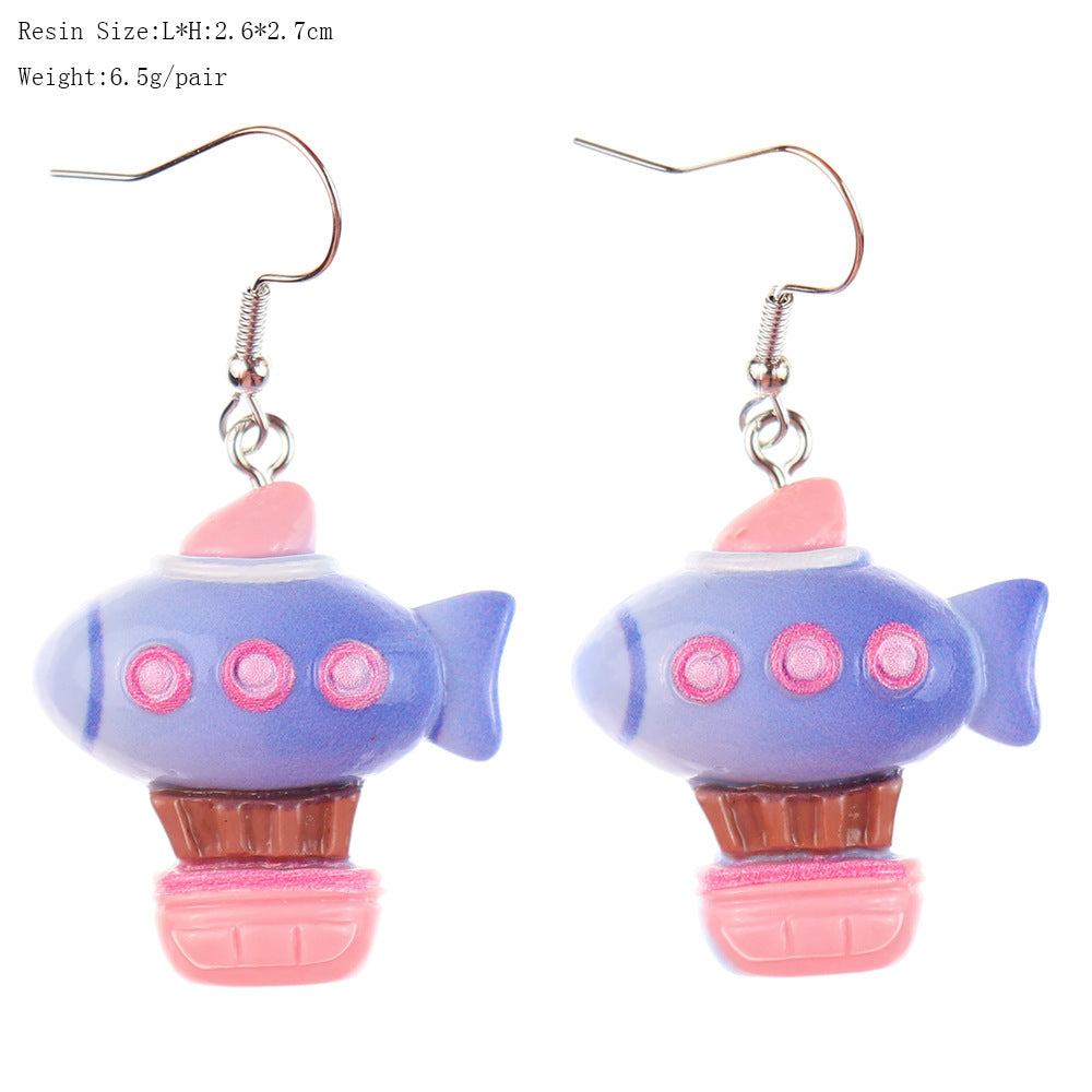 Wholesale  Cute Hot Air Balloon Paradise Earrings