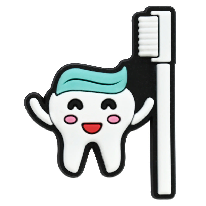 Wholesale Random 100pcs Protect Teeth Shoes Accessories Shoes Charms