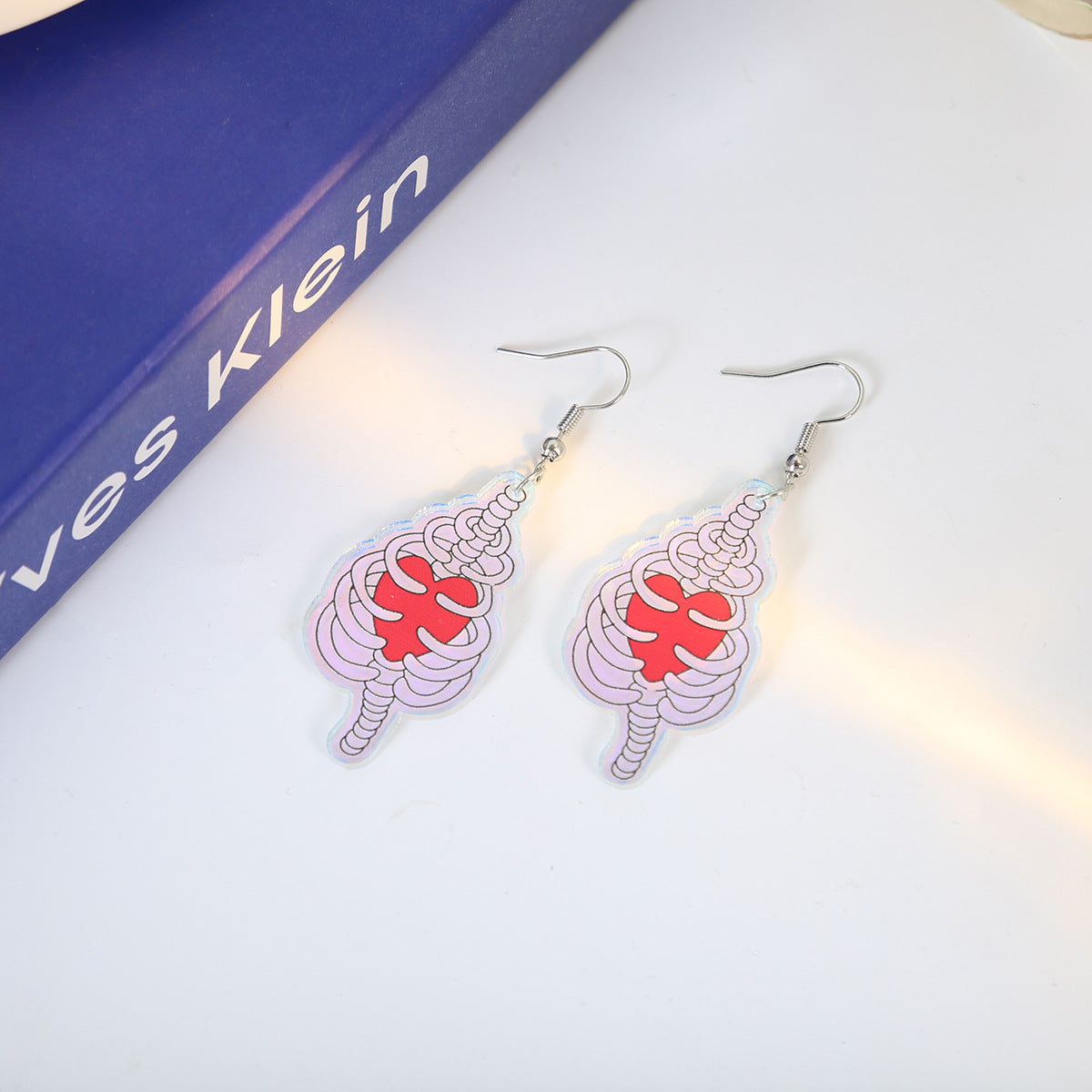 Wholesale  cartoon acrylic skull earrings