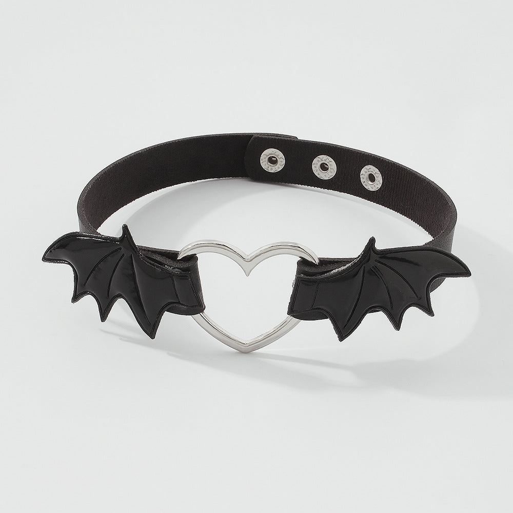 Wholesale  Gothic Punk Vampire Necklace Love Wings choker Necklace