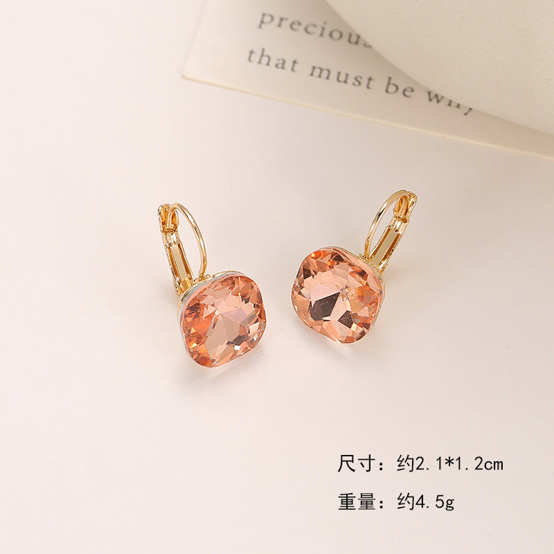Wholesale Square Crystal Earrings