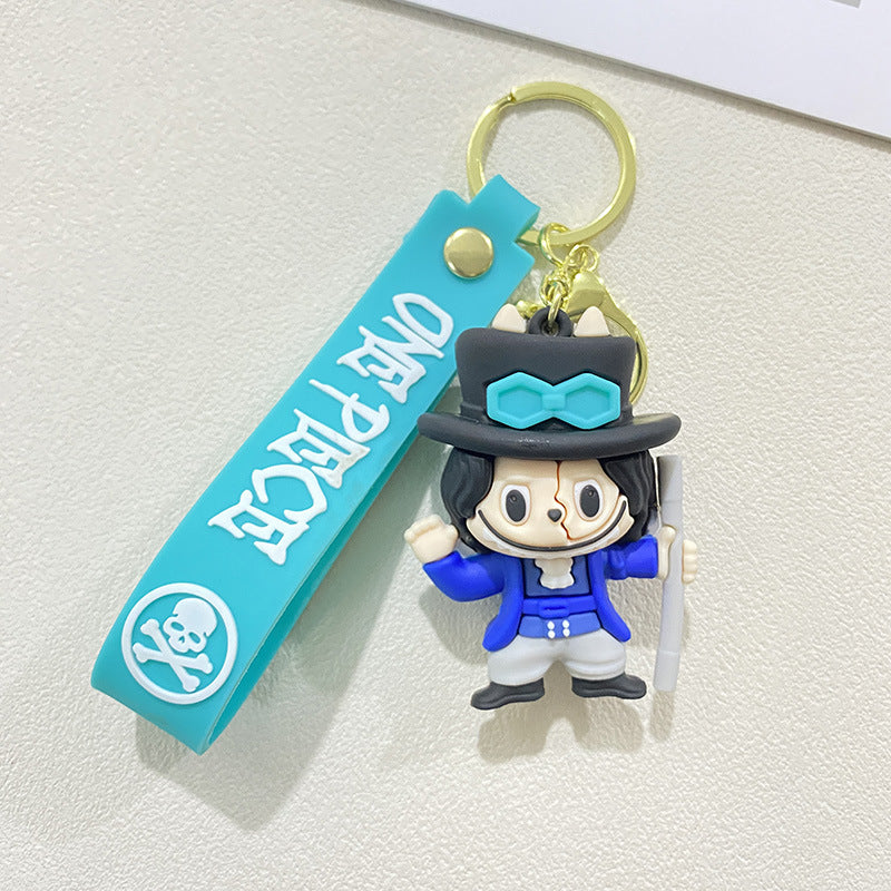 Wholesale cute car backpack silicone 3D Keychains ACCVIP