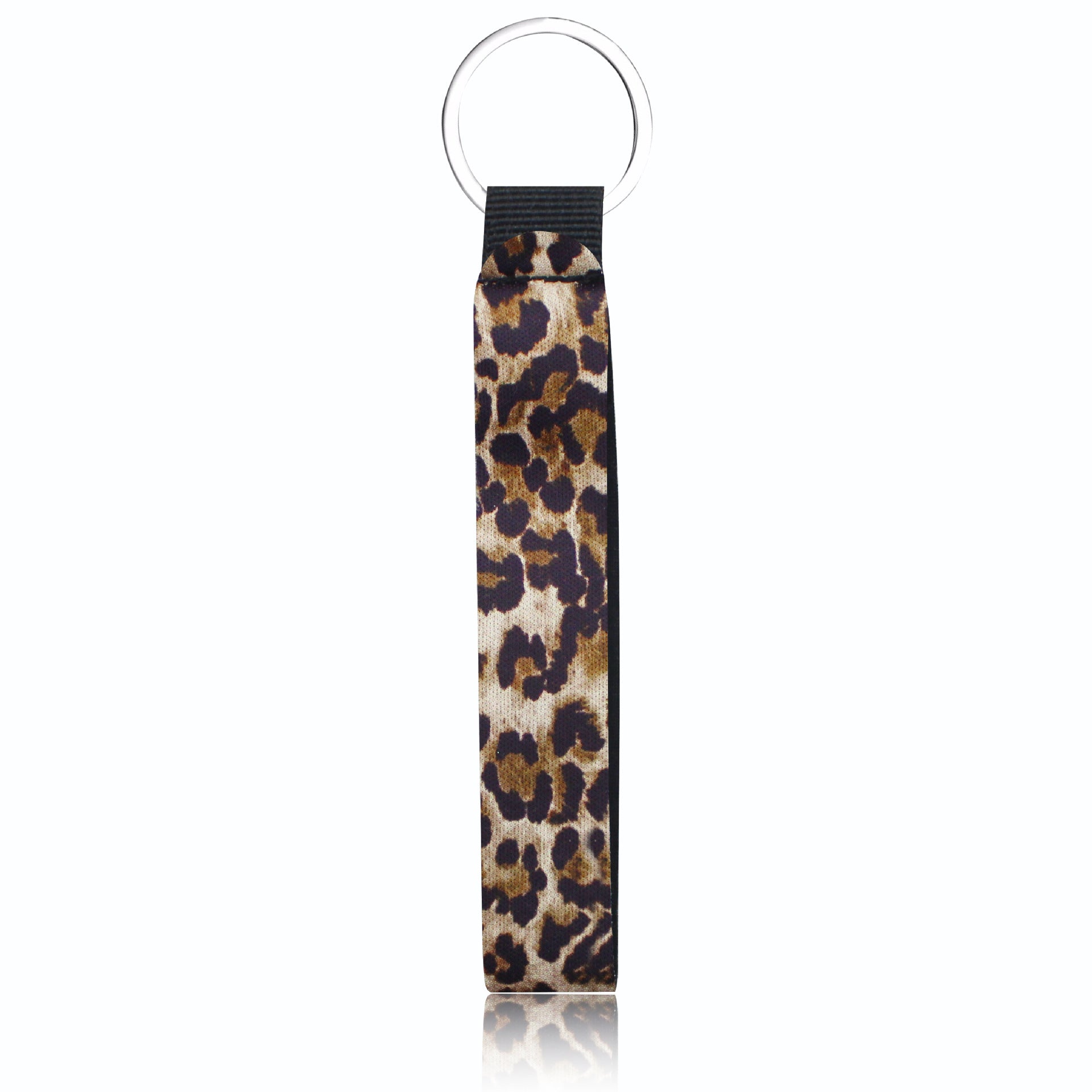 Wholesale Leopard Marble Fabric Lanyard Keychain