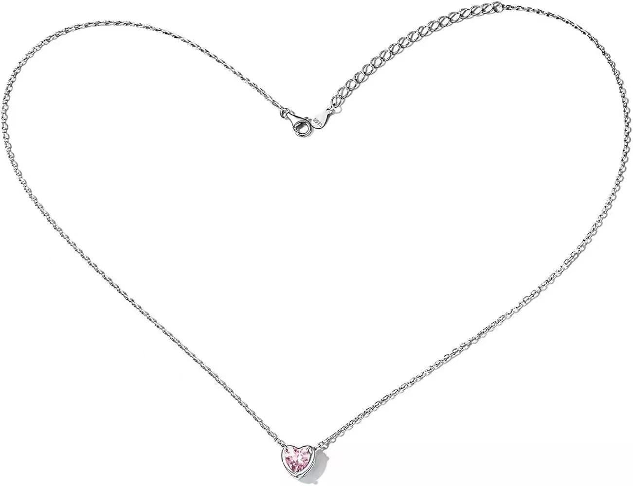 Wholesale carat heart shaped diamond love necklace