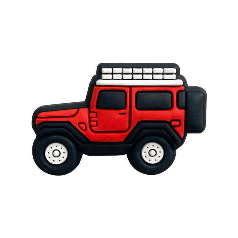 Wholesale 10pcs Cartoon Car Silicone Beads Focal Beads DIY Accessories ACC-BDS-WDX076